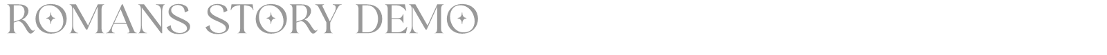 Romans Story font preview